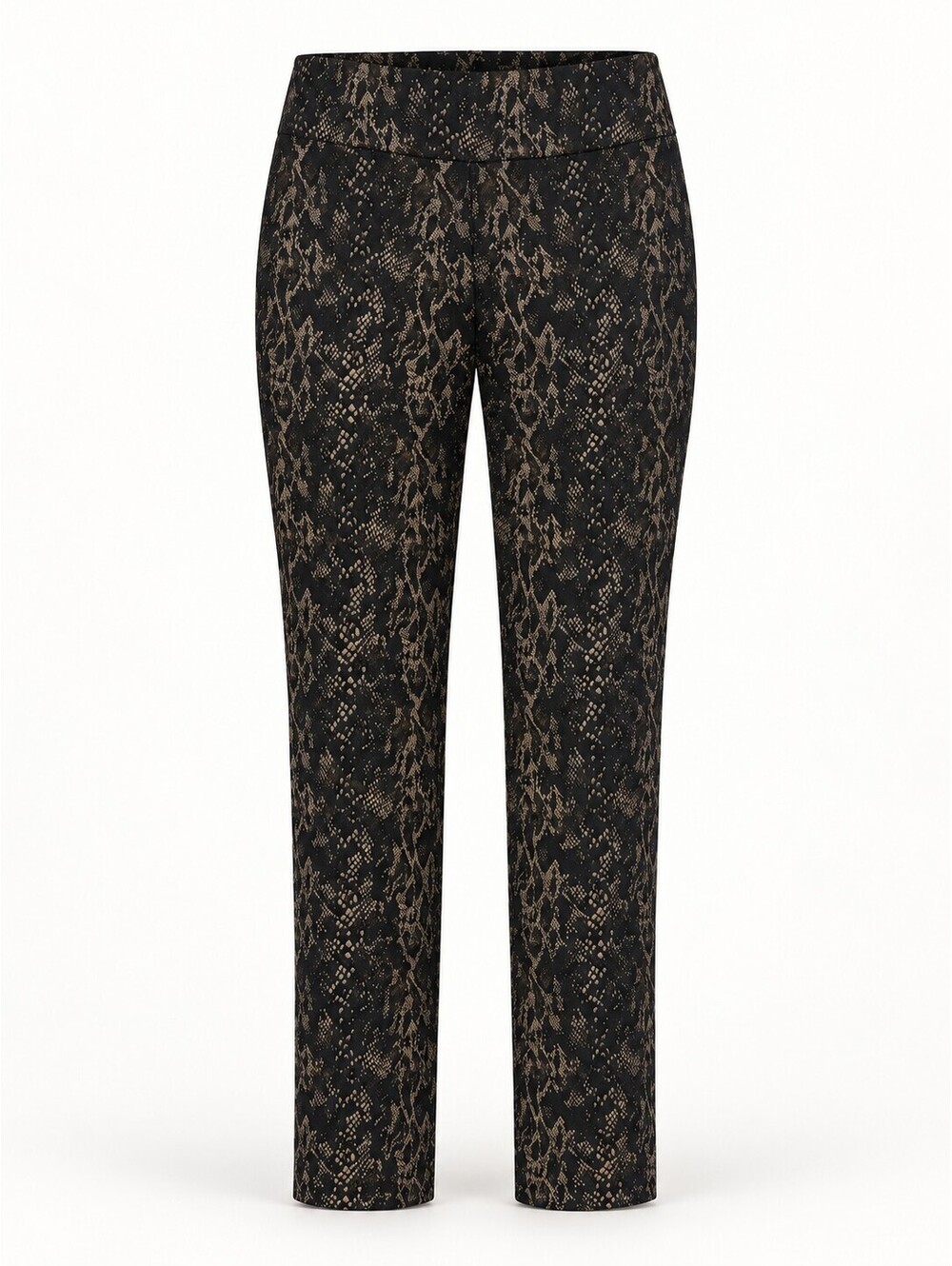 NWT Joseph Ribkoff Metallic Snake Print Pull-On Pants Women’s Size 8